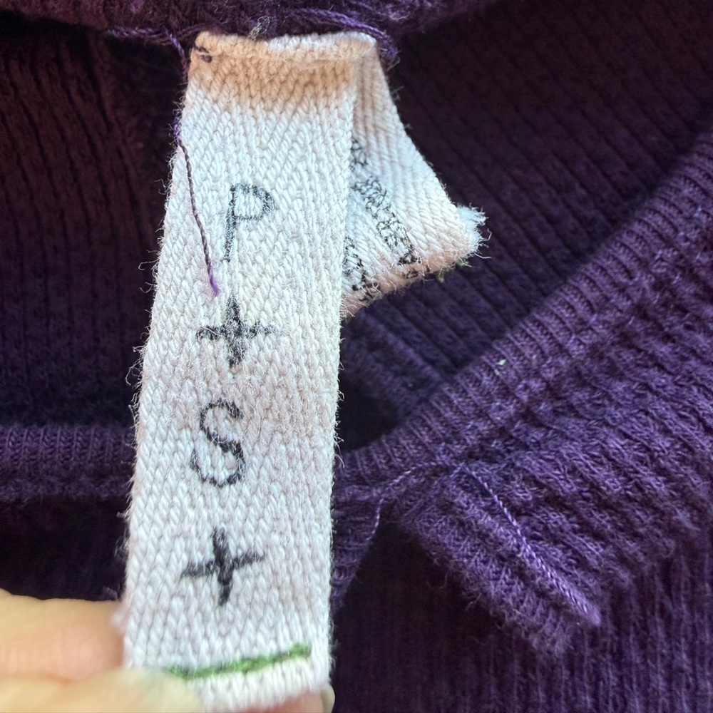 Free People Royal Purple Thermal Long Sleeve - Picture 4 of 9